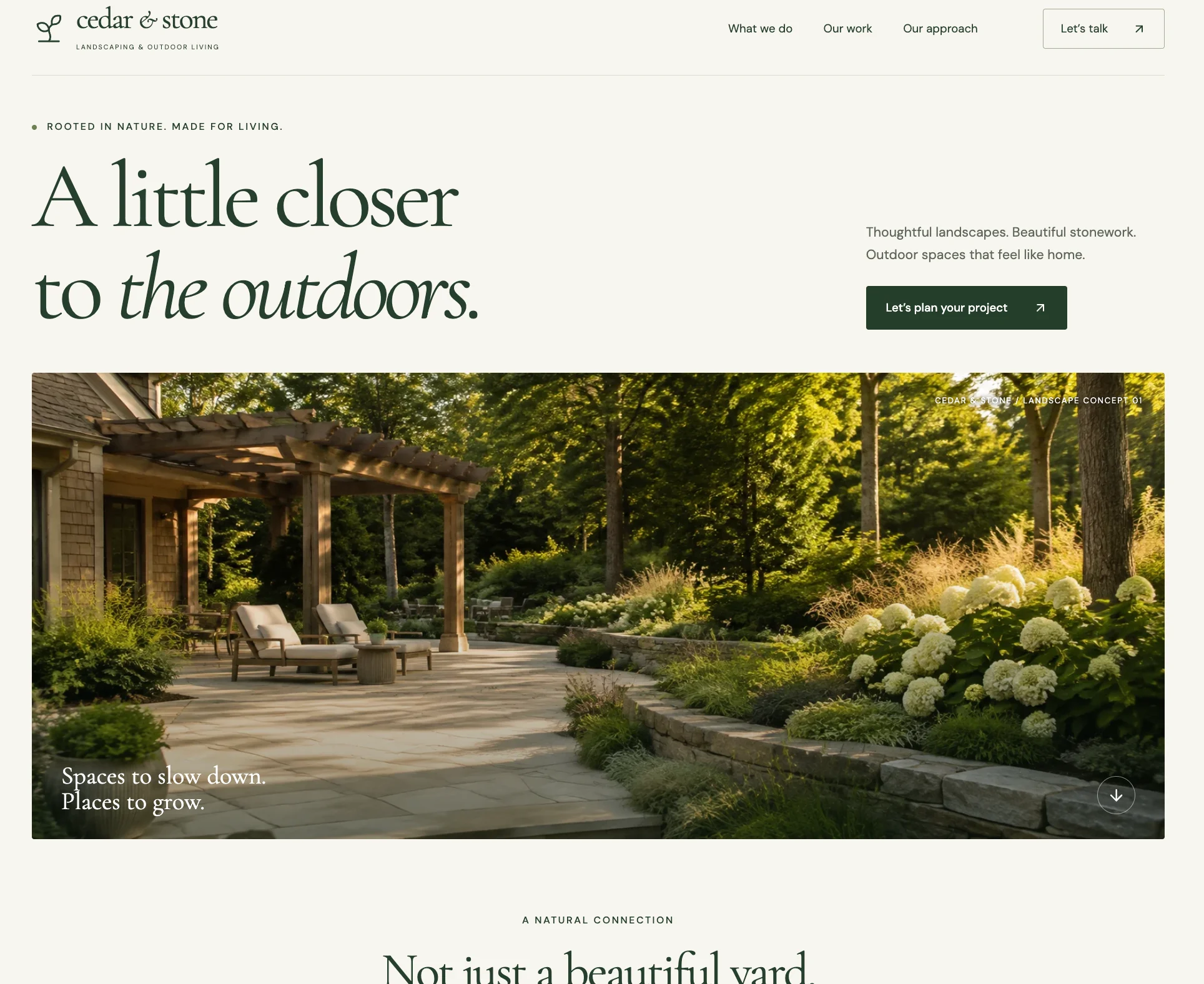 Cedar and Stone preview